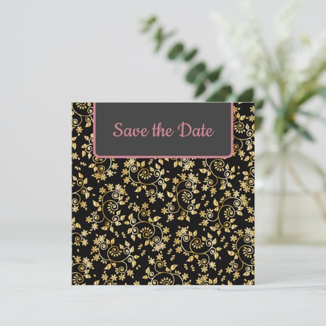 Jolie Fleur Or Save The Date (Debout devant)