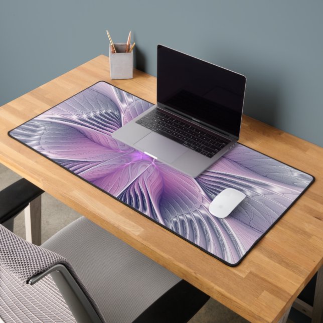 Jolie fleur rose abstraite moderne art fractal (Bureau 2)