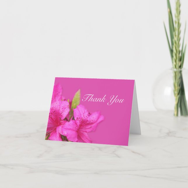 Jolie fleur rose merci carte blanche (Devant)