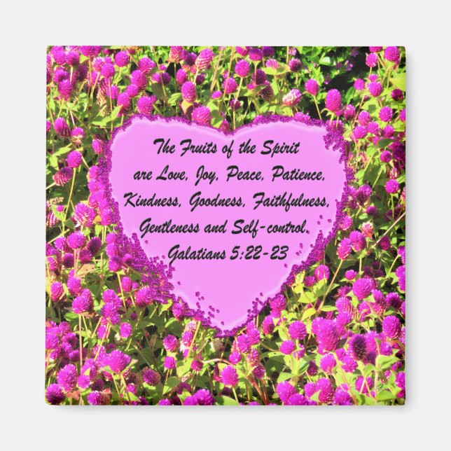 JOLIE FLEURS ROSES GALATIENS 5 MAGNET (Devant)