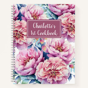 Jolie Florals filles 1er livre de cuisine Mauve Re