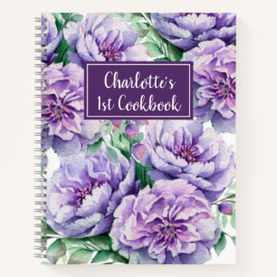 Jolie Florals filles 1er livre de cuisine Purple R