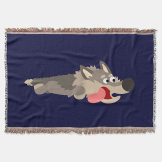 Jolie flotte Cartoon Wolf Jetez la couverture