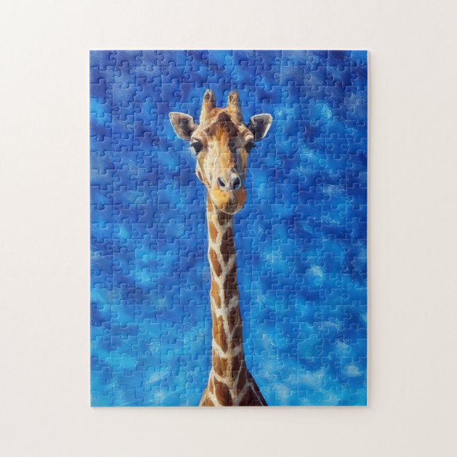Jolie Giraffe Wild Animal Art Puzzle (Vertical)