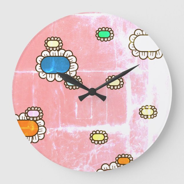 jolie horloge à fleurs (Recto)