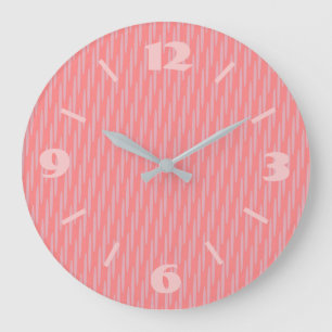 Jolie horloge murale rose Dusty