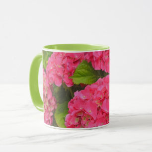 Jolie Hydrangea Flower Garden Mug rose