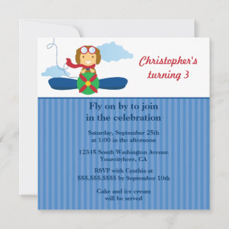 Jolie invitation à la fête d'anniversaire pour les