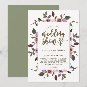 jolie invitation à wedding shower floral