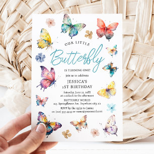 Jolie Invitation Anniversaire Fille Papillon Aquar