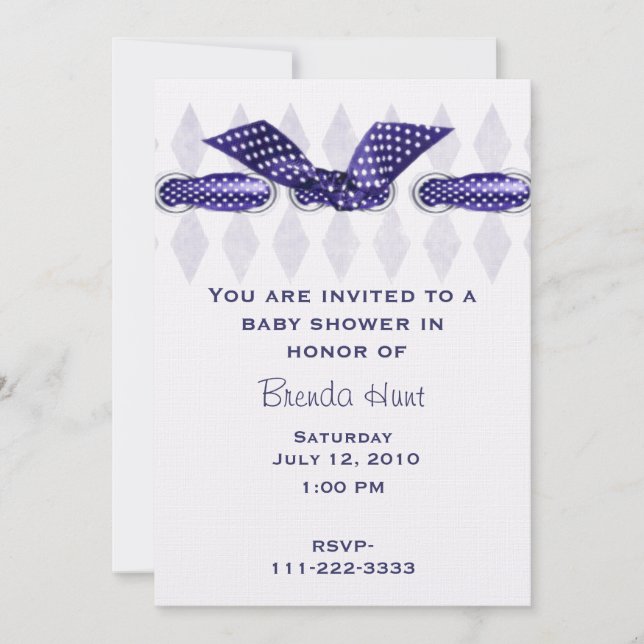 Jolie invitation Baby shower (Devant)