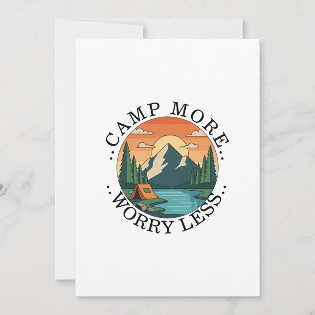 Jolie Invitation | camper plus s'inquiéter moins (Devant)