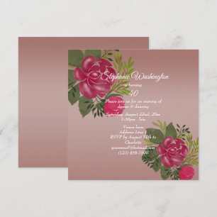 Jolie invitation d'anniversaire aquarelle de print