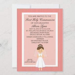 Jolie invitation de la première communion