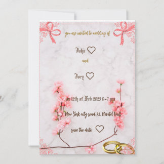 jolie invitation de mariage 