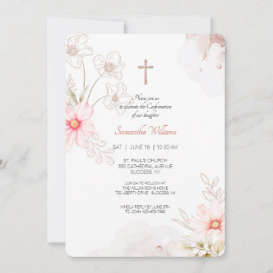 Jolie invitation florale
