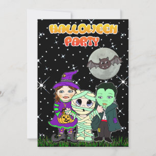 Jolie invitation personnalisée pour Halloween