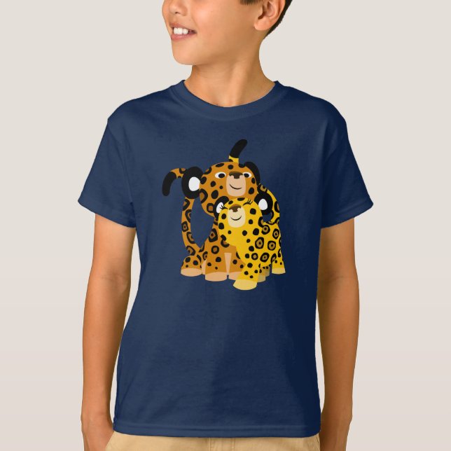 Jolie Jaguars En T-shirt Enfants Amoureux (Devant)