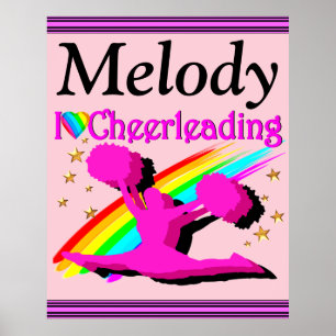 JOLIE J'AIME CHEERLEADING POSTER PERSONNALISÉ