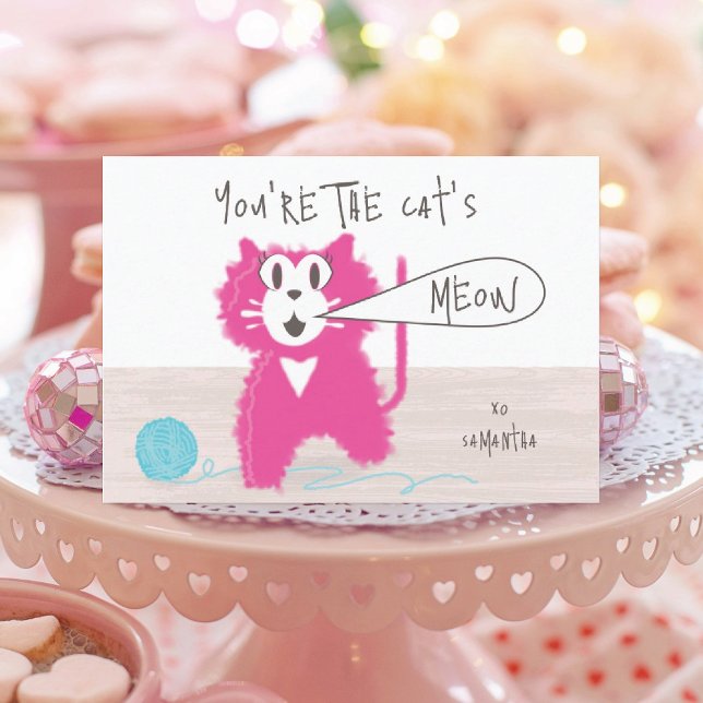 Jolie Kitty Classroom Valentine Cartes (Créateur téléchargé)
