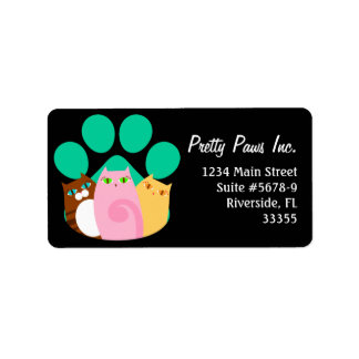 Jolie Kitty Paw Étiquette