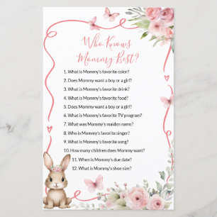 Jolie Lapine Baby Shower Fille Qui Connaît Mieux M
