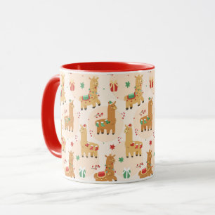 Jolie Llamas Mug de Noël