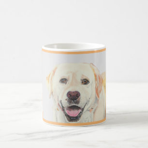 Jolie main tirée Jaune Labrador Retriever Mug