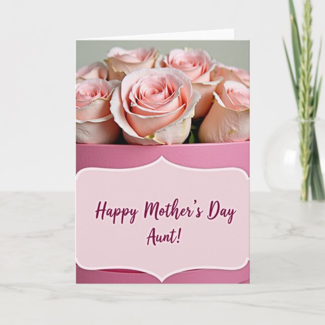 Jolie Maman Carte de la Fête Magenta (Devant)