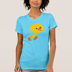 Jolie Marche Cartoon Duckling Femme T-Shirt
