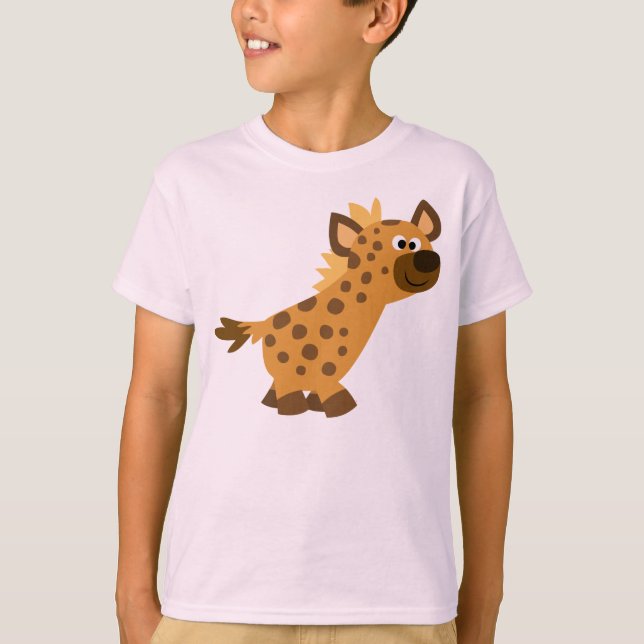 Jolie Marche Cartoon Hyena T-Shirt pour enfants (Devant)