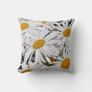 Jolie marguerite blanche jeter coussin