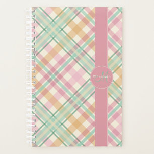 jolie menthe rose pastels plaid printemps