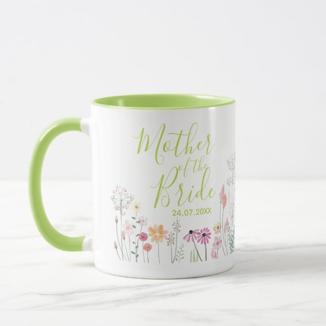 Jolie Mère de la Mariée Tasse Fleur Sauvage (Gauche)