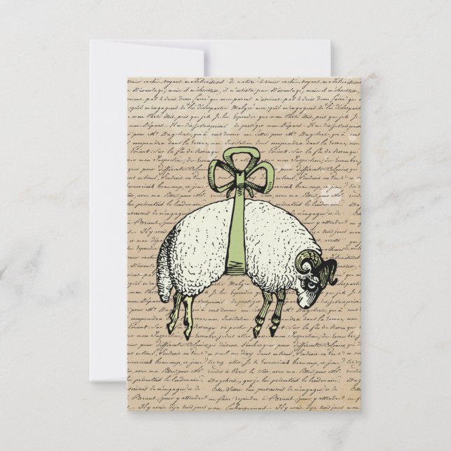 Jolie Mouton Bow ~ Invitations (Devant)