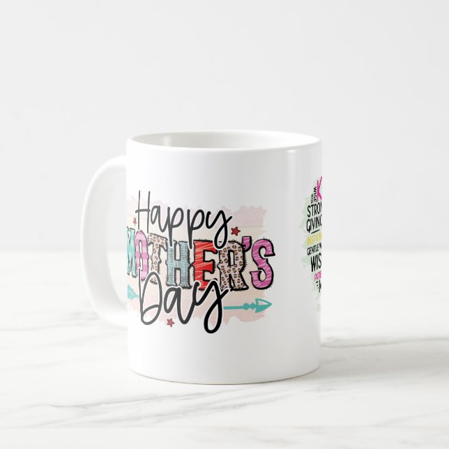 Jolie Mug de la Fête des Mères pour Maman (Devant gauche)