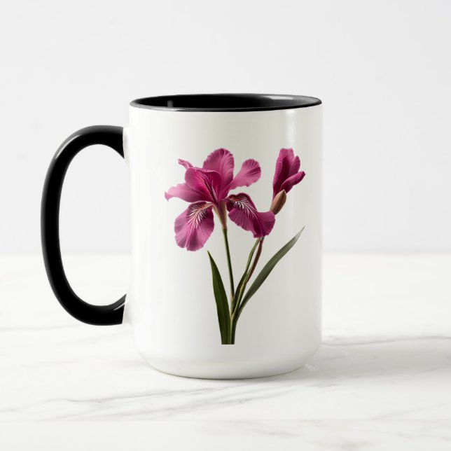 Jolie Mug Fleur Rose (Gauche)