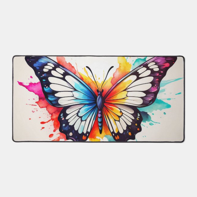 Jolie papillon flottant - Art à l'aquarelle (Recto)