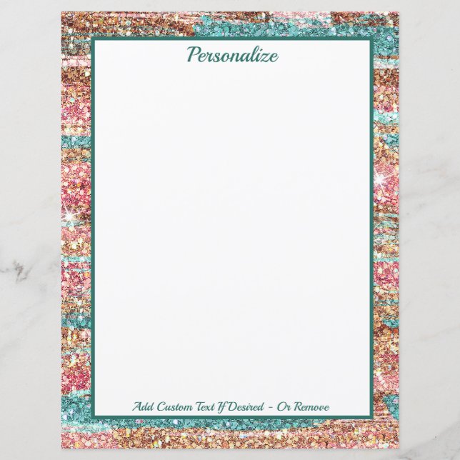 Jolie Parties scintillant Pastel Rose Bleu Personn (Devant)