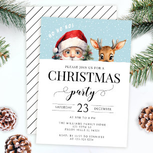 Jolie Père Noël neiger Noël invitation
