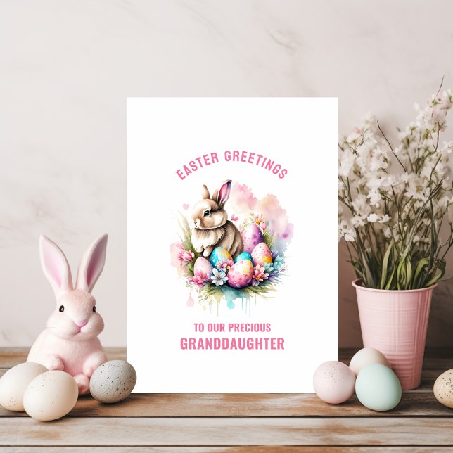 Jolie petite carte de Pâques pour petite-fille (Créateur téléchargé)