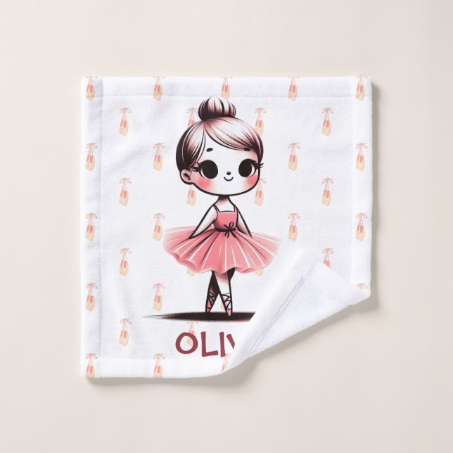 Jolie petite fille ballerine (Gant de toilette)
