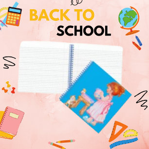 Jolie petite fille Carnet rétro Vintage