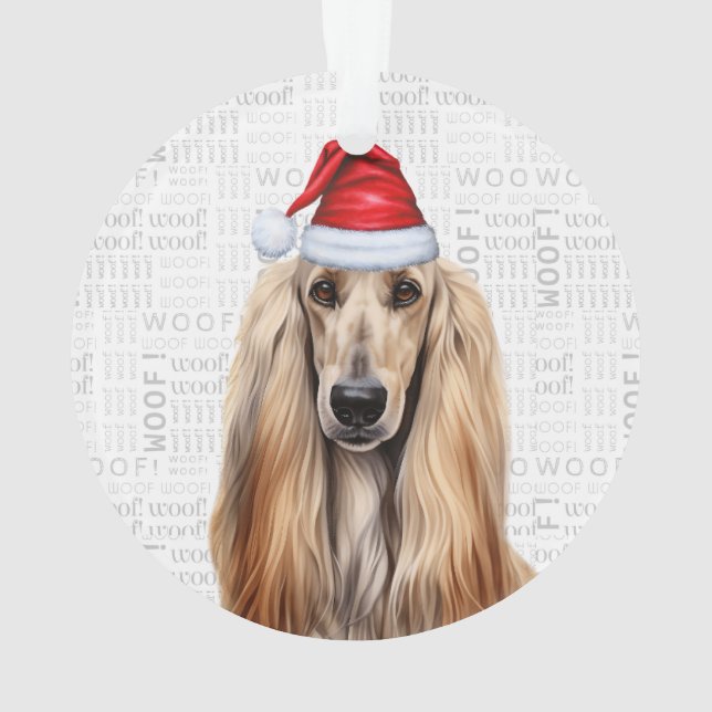 Jolie photo de vacances de Noël de chien Lévrier A (dos)