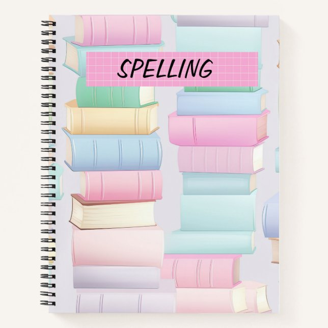 JOLIE PILE PASTEL DE LIVRES SCOLAIRES (Devant)