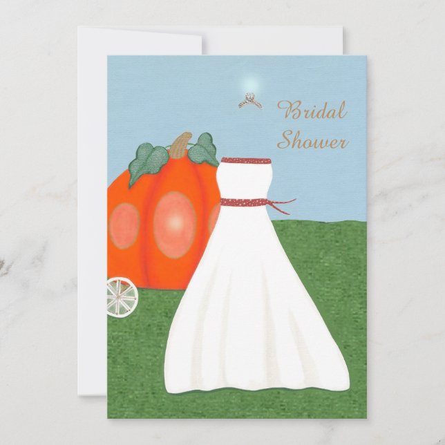 Jolie princesse Douche nuptiale Invitations (Devant)