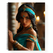 Jolie princesse Jasmine Carnet Spiral