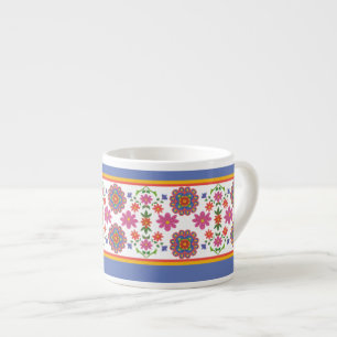 Jolie Rangoli Frontières Florales Espresso Mug