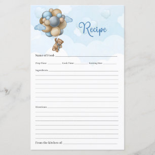 Jolie recette de ballons bleu brun ours en peluche