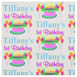 JOLIE ROSE HEUREUX 1ER ANNIVERSAIRE TISSU PERSONNA